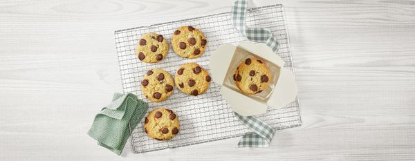 Des résultats parfaits avec une recette de cookies au chocolat cuits dans un four Bosch série 6 ou 8.