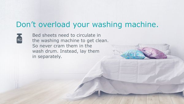 Don't overload your washing machine