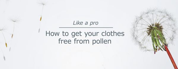Remove pollen from your clothes