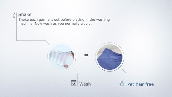 Shake out each garment before placing in the washing machine