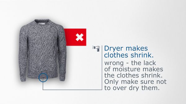 To avoid shrinking, avoid over drying
