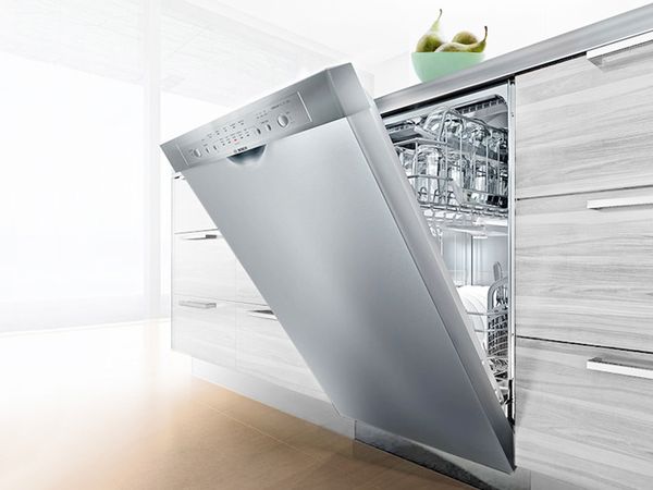 Lave-vaisselle Bosch Ascenta blanc de 24 po et 50 dBA avec haute cuve en  acier inoxydable et polypropylène
