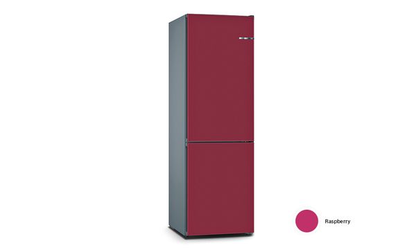 VarioStyle fridge-freezer raspberry coloured