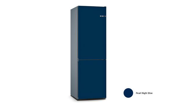 VarioStyle fridge-freezer pearl night blue coloured