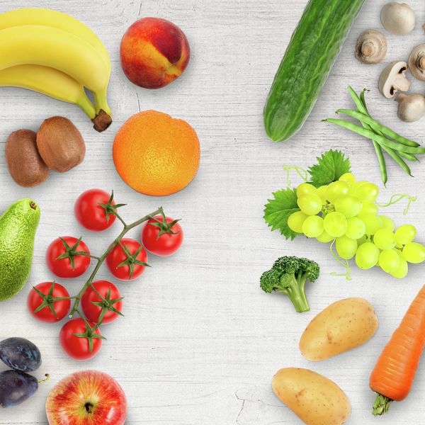 ירקות ופירות של אוכל שמחזיק יותר זמן
