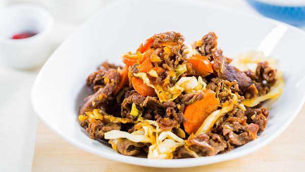 Asian Beef and Cabbage Stir Fry