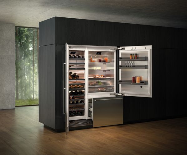 vario refrigerators 400 series fridge freezer wine cabinet combination