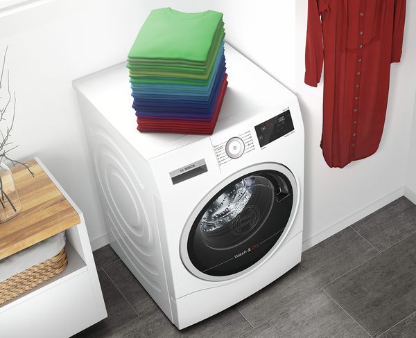 Les lave-linge séchants Bosch : ils sèchent aussi efficacement qu'ils lavent.
