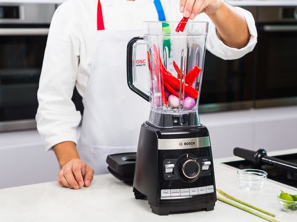 Add the ingredients to the blender