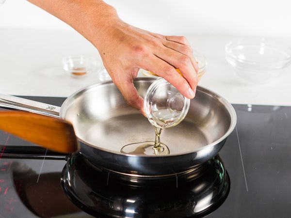 oil in a pan