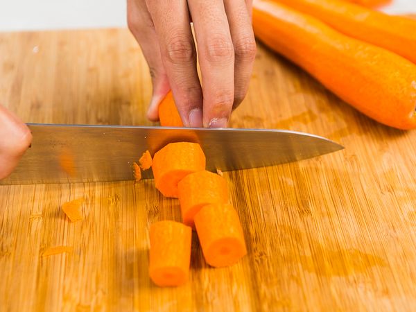 Chop carrots