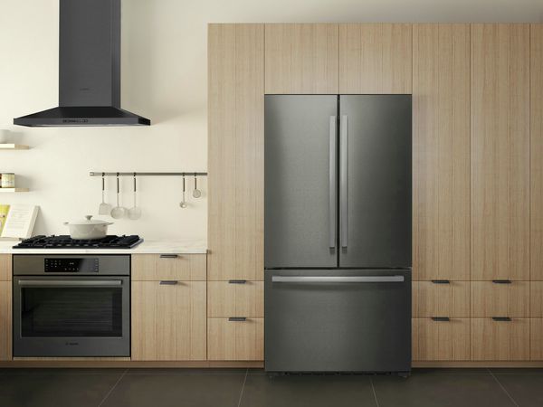 Bosch black stainless steel refrigerators 
