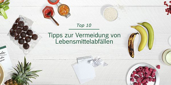 Top 10: Tipps zur Vermeidung von Küchenabfällen.
