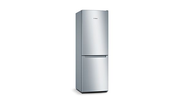 Silver fridge freezer appliance