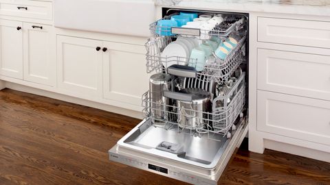 how to adjust upper rack on dishwasher