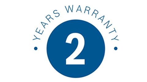 2 year warranty graphic
