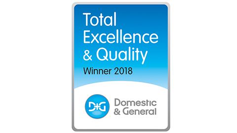 Domestic and General Winner 2018 award badge