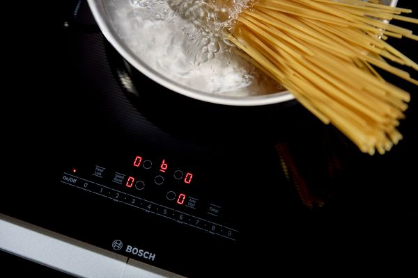 Bosch induction cooktop close-up