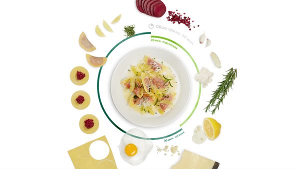 Равиоли с червено цвекло