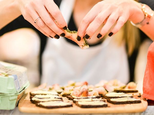 SmØrrebrØd au saumon : recettes de Noël par Bosch.