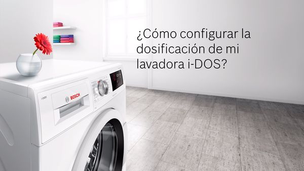 ¿Cómo configurar la dosificación de la lavadora i-Dos?