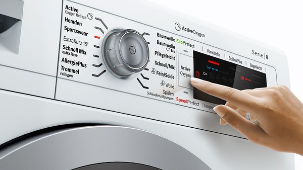 Bosch Washing machine display being adjusted
