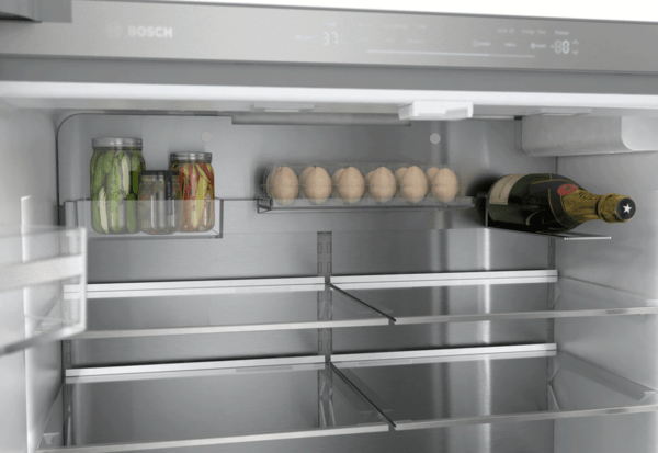 Réfrigérateur à porte française Bosch avec congélateur inférieur et accessoire FlexBar 