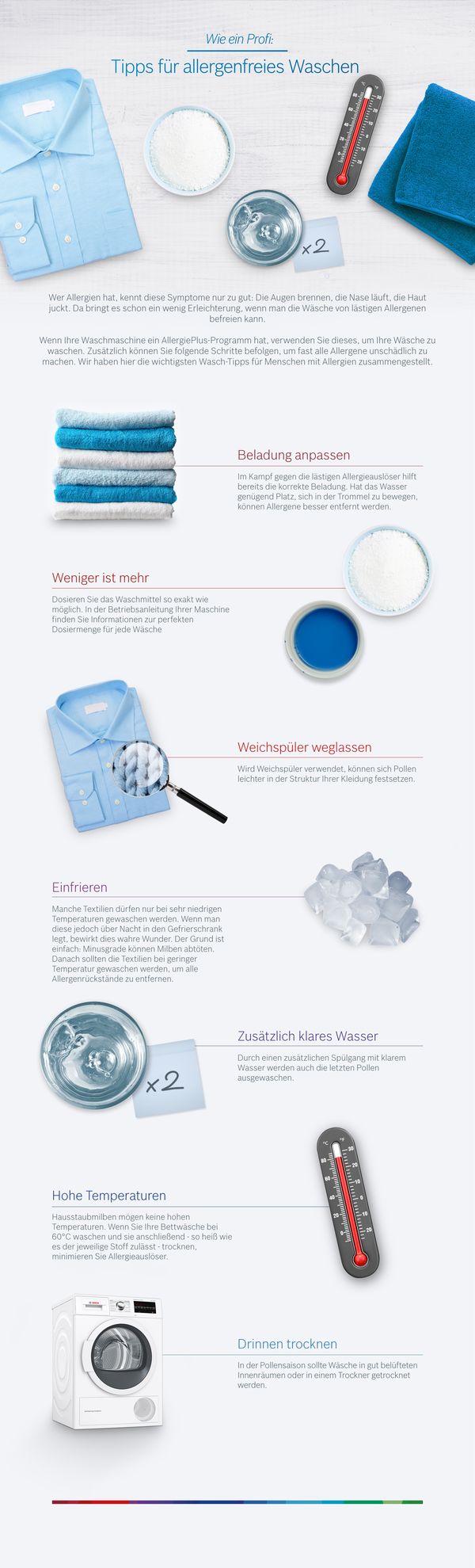 Wie ein Profi: Tipps für allergenfreies Waschen