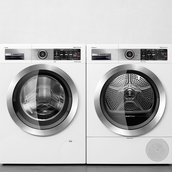 Washing machine and tumble dryer side by side