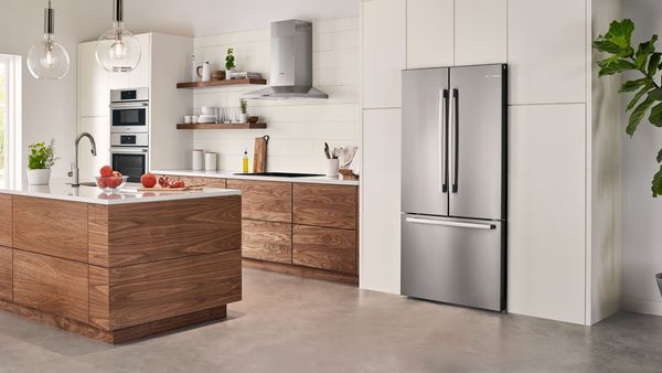 Bosch 36" refrigerator Full kitchen angle 