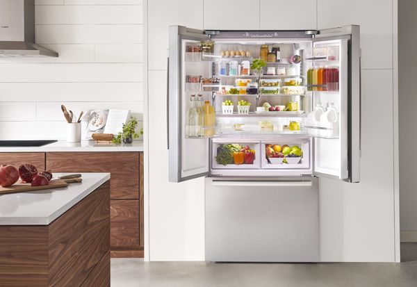 Clutter-free Bosch refrigerator