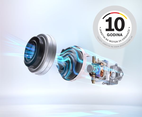 Bosch usisavači s tehnologijom motora znače preciznost inženjerstva. 
