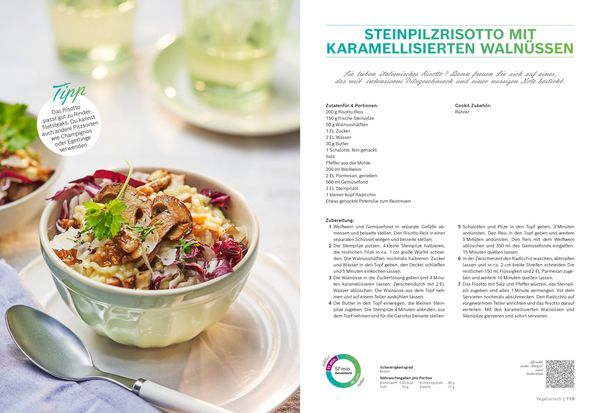 Cookit Kochbuch Steinpilzrisotto