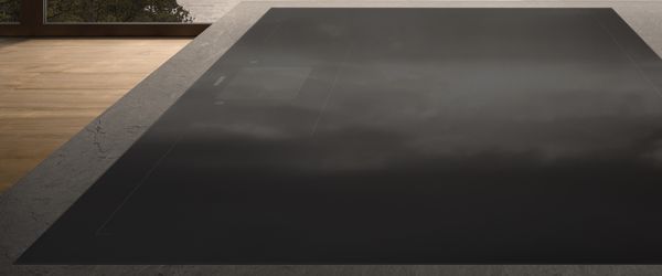 Close up of Gaggenau 400 series full surface induction cooktop