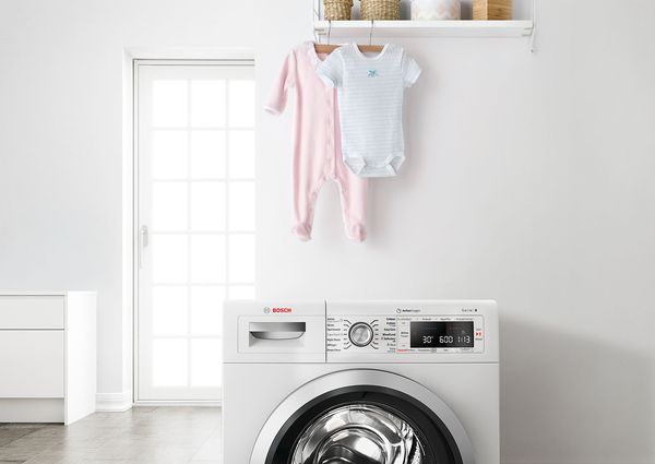 Bosch washing machine Removes up to 99.99%* of bacteria