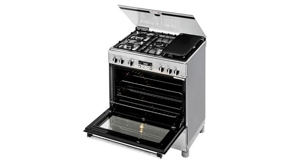 Serie 4 Cocina de gas de libre instalación Acero inoxidable HSK12I26SE HSK12I26SE-7