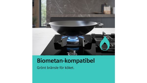iQ700 Gashäll 90 cm Glaskeramik, Svart ER9A6SB70 ER9A6SB70-8