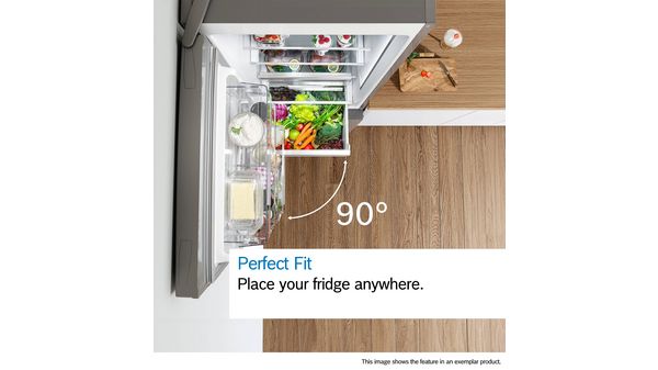 Serie 4 Frigorífico combinado de libre instalación 193 x 70 cm Acero cepillado antihuellas, Total No Frost KGN56XIDR KGN56XIDR-5