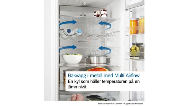 Serie 6 Kombinerad kyl/frys 203 x 60 cm Borstat stål med anti-fingerprint, Total No Frost KGN39AICU KGN39AICU-15