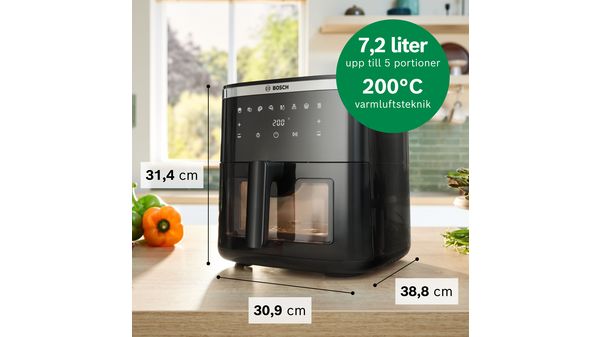 Serie 6 Air Fryer Svart MAF671B0 MAF671B0-13