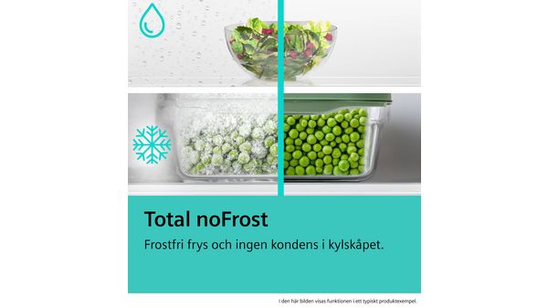B-vara / Hämtas endast i vår butik -iQ500 Kombinerad kyl/frys 203 x 60 cm Mörkt antracitfärgat stål, Total noFrost KG39NAXCF-B KG39NAXCF-B-12