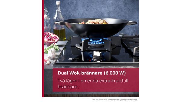 N 90 Dominohäll, gas 30 cm Glaskeramik, Svart N23TA19N0 N23TA19N0-6