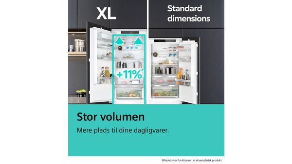 iQ100 Integrerbart køle-/fryseskab 193.5 x 54.1 cm glidende hængsel KI96NNSE0 KI96NNSE0-8
