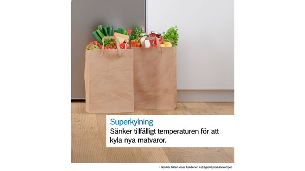 Serie 4 Kombinerad kyl/frys 186 x 60 cm Mörkt antracitfärgat stål KGN36VXCT KGN36VXCT-15