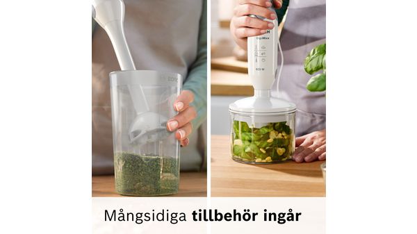Stavmixer ErgoMixx 600 W Vit, Fönstergrå MSM66020 MSM66020-6