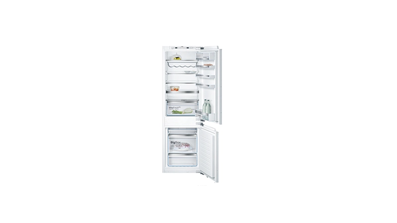 Built-in bottom mount fridge-freezer