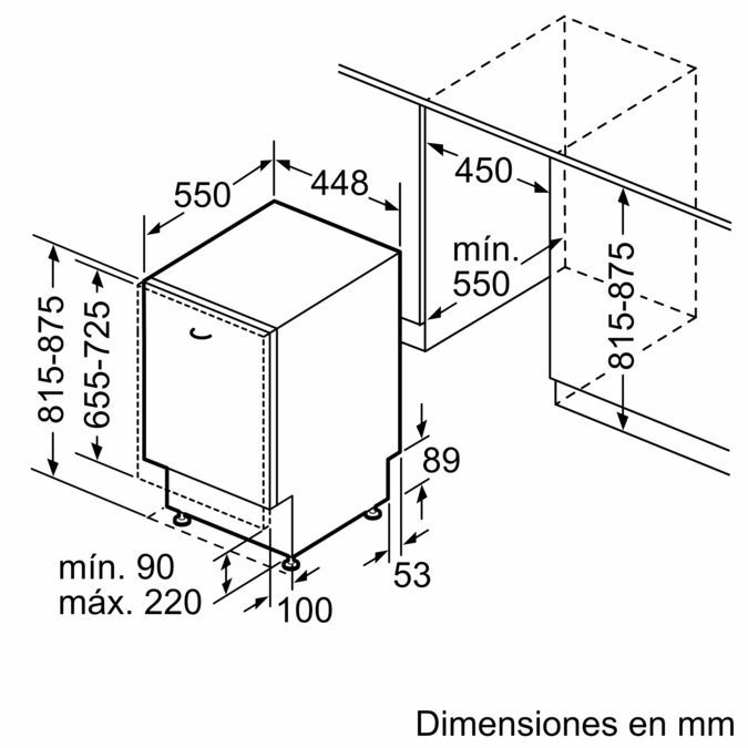 Serie 6 Lavavajillas totalmente integrable 45 cm SPV6ZMX23E SPV6ZMX23E-10