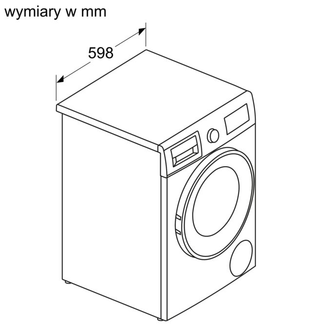 Series 4 washer-dryer 8/5 kg 1400 rpm WNA13400PL WNA13400PL-8