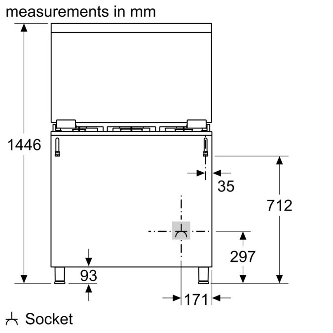 Series 4 Gas range cooker Stainless steel HGVDA0Q59K HGVDA0Q59K-7