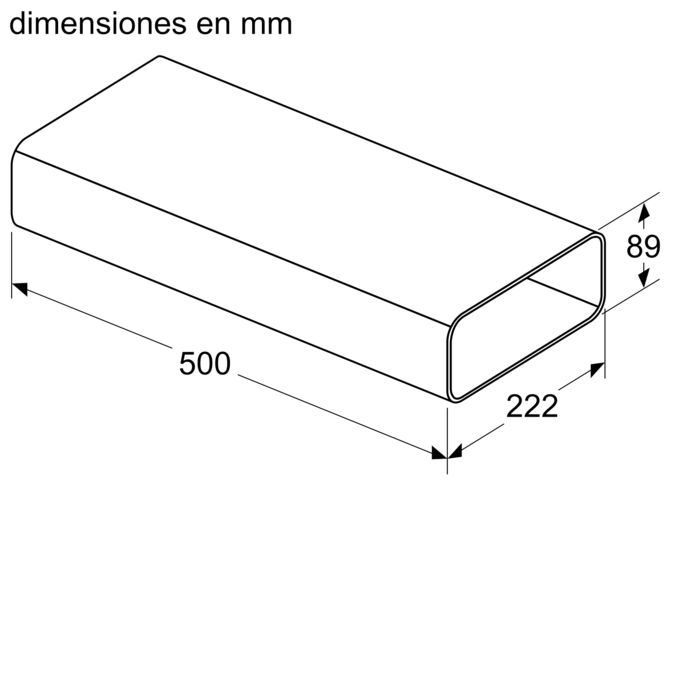 Conducto plano rectangular HEZ9VDSM1 HEZ9VDSM1-2